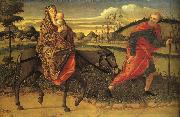CARPACCIO, Vittore The Flight into Egypt fg Spain oil painting reproduction